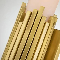 Wandleuchten|Flurlampen*Elstead Badezimmerlampe Wand LED G9 55,9 cm hoch Metall Glas IP44