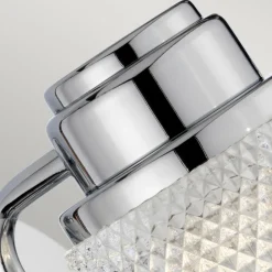 Wandleuchten|Badezimmer Lampe*Elstead Badezimmerlampe Wand mit LED G9 IP44 16 cm hoch Metall Glas