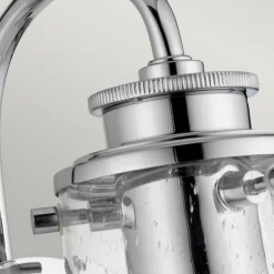 Küchenlampen|Metall Lampen*Elstead Badezimmerleuchte E27 IP44 H: 24,4 cm Metall Glas