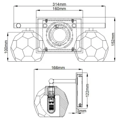 Elstead Badezimmerleuchte Kristall LED G9 3000 K 33,4 cm breit klein< Wandleuchten|Badezimmer Lampe