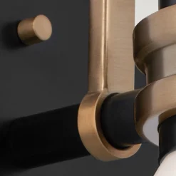 Wandleuchten|Küchenlampen*Elstead Badezimmerleuchte LED G9 IP44 H: 24 cm Metall Glas