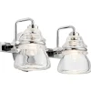 Elstead Badezimmerleuchte LED G9 IP44 B: 33,6 cm Metall Glas in Chrom< Wandleuchten|Badezimmer Lampe