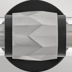 Elstead Badezimmerleuchte Metall Glas B: 56,5 cm IP44 E27 2-flammig< Wandleuchten|Flurlampen