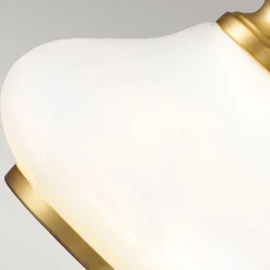 Elstead Badezimmerleuchte Metall Glas H: 19,1 cm IP44 mit G9 LED< Wandleuchten|Badezimmer Lampe