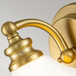 Elstead Badezimmerleuchte Metall Glas H: 19,1 cm IP44 mit G9 LED< Wandleuchten|Badezimmer Lampe