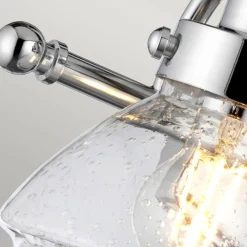 Elstead Badezimmerleuchte Wand Metall Glas 44,9 cm breit IP44 E27< Flurlampen|Metall Lampen