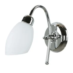 Lido Badlampe Chrom Echt-Messing E14 rostfrei ISMENE< Wandleuchten|Küchenlampen