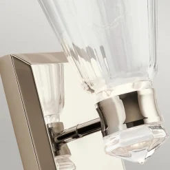 Elstead Badlampe LED Metall Glas H: 24,7 cm IP44 3000 K warmweiß< Led Lampen|Wandleuchten