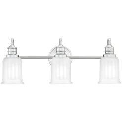 Wandleuchten|Badezimmer Lampe*Elstead Badlampe Metall Glas 61 cm breit IP44 G9 3-flammig
