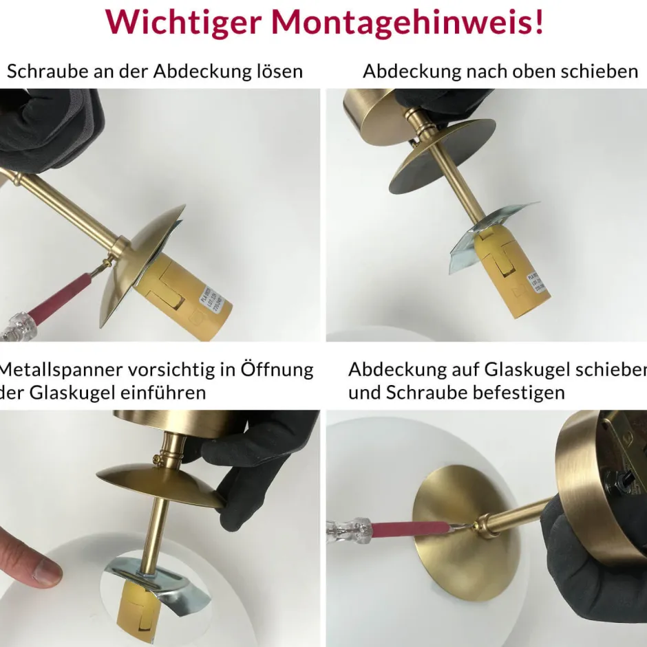 Wandleuchten|Badezimmer Lampe*Giovanni Battista Badlampe Wand in Bronze hell Weiß E14 Messing Glas