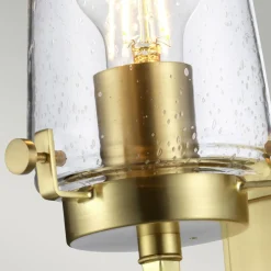 Elstead Badlampe Wand in Messing Jugendstil E27 IP44 GAMBAR< Wandleuchten|Glaslampen