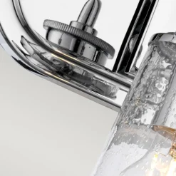 Elstead Badlampe Wand IP44 60,3 cm breit 3-flammig Chrom Glasschirm< Flurlampen|Küchenlampen