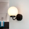 Easylight Badlampe Wand IP44 Schwarz Weiß Glasschirm TOHO< Glaslampen|Kugellampen