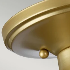 Elstead Badleuchte Decke IP44 in Messing Klar klein Metall Glas< Deckenleuchten|Badezimmer Lampe