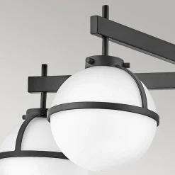 Elstead Badleuchte Decke Schwarz Weiß IP44 81,3 cm breit Metall Glas< Deckenleuchten|Badezimmer Lampe