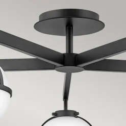 Elstead Badleuchte Decke Schwarz Weiß IP44 81,3 cm breit Metall Glas< Deckenleuchten|Badezimmer Lampe