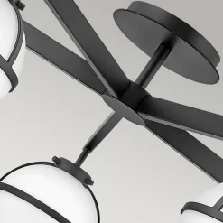 Elstead Badleuchte Decke Schwarz Weiß IP44 81,3 cm breit Metall Glas< Deckenleuchten|Badezimmer Lampe