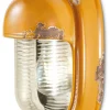 Wohnzimmerlampen|Glaslampen*Ferroluce Badleuchte Keramik Glas E27 H: 24 cm Gelb Shabby Antik