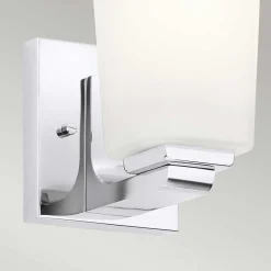 Glaslampen|Metall Lampen*Elstead Badleuchte LED G9 IP44 H: 17,3 cm 3000 K blendarm Chrom Weiß