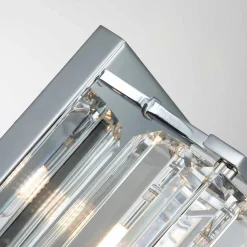 Elstead Badleuchte LED G9 Kristall IP44 in Chrom B: 12 cm klein< Wandleuchten|Badezimmer Lampe