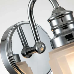 Elstead Badleuchte Metall Glas H: 23,7 cm IP44 G9 LED 3000 K< Wandleuchten|Badezimmer Lampe