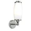 Wandleuchten|Badezimmer Lampe*Elstead Badleuchte mit LED aus Messing Glas IP44 in Chrom
