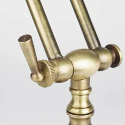 Schreibtischlampen|Glaslampen*Giovanni Battista Banker Tischlampe aus Echt-Messing in Bronze