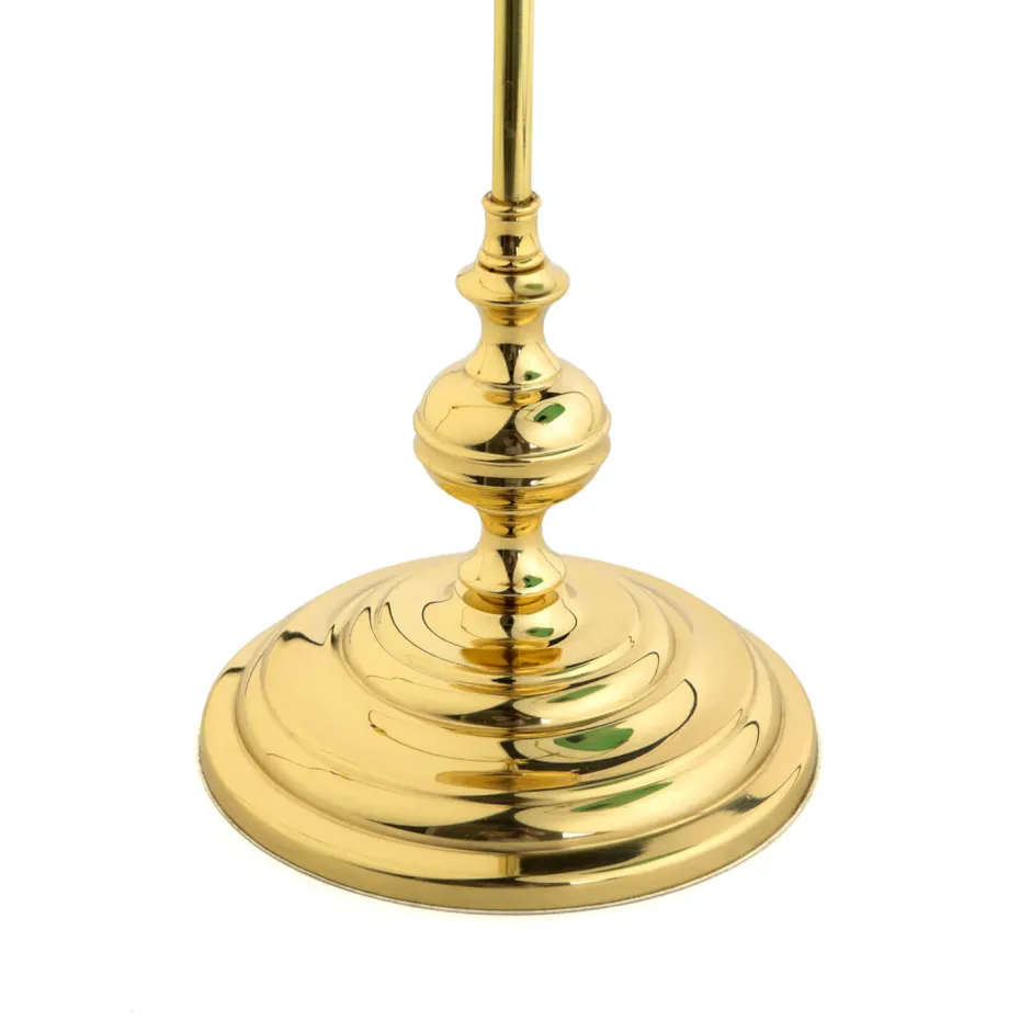 Glaslampen|Metall Lampen*Giovanni Battista Bankerlampe Grün aus Echt Messing Poliert