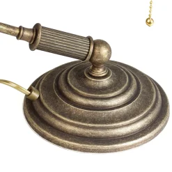 Schreibtischlampen|Glaslampen*Giovanni Battista Bankerlampe Grün aus Messing in Bronze Rustikal