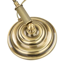 Giovanni Battista Bankerlampe Messing massiv 35,5 cm Zugschalter< Schreibtischlampen|Glaslampen