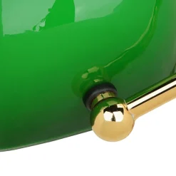 Giovanni Battista Bankerlampe Vergoldet 24 Karat aus Echt-Messing< Glaslampen|Metall Lampen