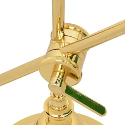 Giovanni Battista Bankerlampe Vergoldet 24 Karat aus Echt-Messing< Glaslampen|Metall Lampen