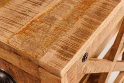 Industrie Lampen|Vintage Lampen*Invicta Interior Barschrank mit Rollen Mangoholz massiv B: 86 cm Industrial