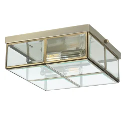 Searchlight Bauhaus Deckenleuchte Deckenlampe Bronze farben< Deckenleuchten|Flurlampen