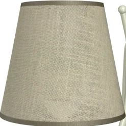 Lamkur Beige Wandlampe Stoff Landhaus ABUELA Leuchte< Wandleuchten|Rustikale Lampen
