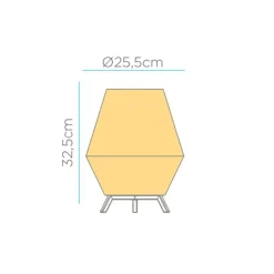 Wohnzimmerlampen|Schlafzimmer Lampen*Newgarden Beistelllampe Dreibein Rattan H: 32,5 cm E27 YILAN