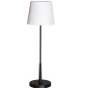 Wohnzimmerlampen|Schlafzimmer Lampen*By Rydéns Beistelllampe Schwarz Weiß 68,5 cm E27 Metall Stoff Modern