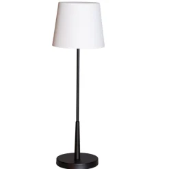 Wohnzimmerlampen|Schlafzimmer Lampen*By Rydéns Beistelllampe Schwarz Weiß 68,5 cm E27 Metall Stoff Modern