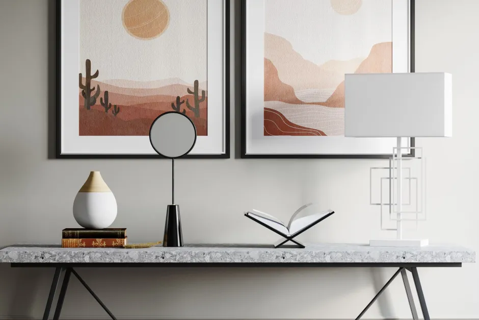 Wohnzimmerlampen|Schlafzimmer Lampen*By Rydéns Beistelllampe Weiß 52 cm Stoff Metall E27 Kabelschalter