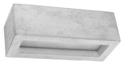 Sollux Beton Wandleuchte Up Down 30 cm eckig E27 Grau< Betonlampen|Küchenlampen