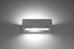 Sollux Beton Wandleuchte Up Down 30 cm eckig E27 Grau< Betonlampen|Küchenlampen