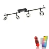 Just Light Beweglicher LED Deckenspot Schwarz RGB 114,5 cm dimmbar< Flurlampen|Bürolampen