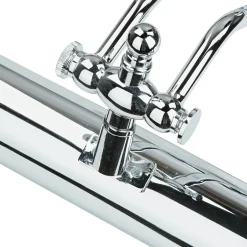 Giovanni Battista Bilderlampe verstellbar Messing in Silber E14< Metall Lampen|Messinglampen