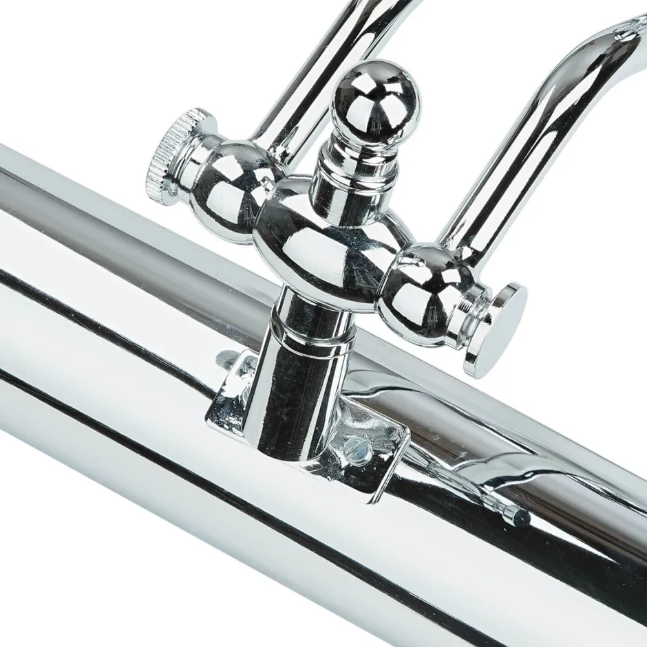 Giovanni Battista Bilderlampe verstellbar Messing in Silber E14< Metall Lampen|Messinglampen