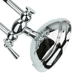 Giovanni Battista Bilderlampe verstellbar Messing in Silber E14< Metall Lampen|Messinglampen