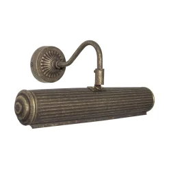 Giovanni Battista Bilderleuchte Messing B: 31,5 cm in Bronze Jugendstil E14< Wohnzimmerlampen|Messinglampen