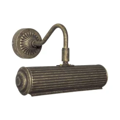 Giovanni Battista Bilderleuchte Messing B: 21,5 cm schwenkbar in Bronze E14< Wandleuchten|Badezimmer Lampe