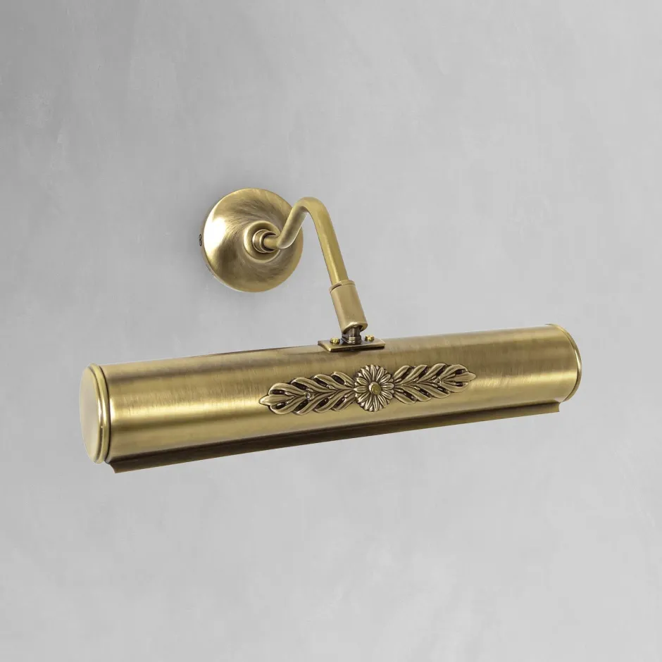 Giovanni Battista Bilderleuchte Messing B: 30 cm schwenkbar in Bronze E14< Messinglampen|Lampen Aus Aller Welt