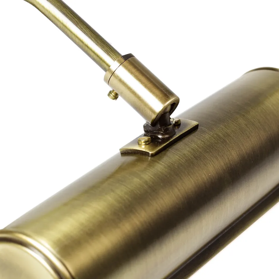 Metall Lampen|Messinglampen*Giovanni Battista Bilderleuchte Messing Bronziert 20cm Verstellbar