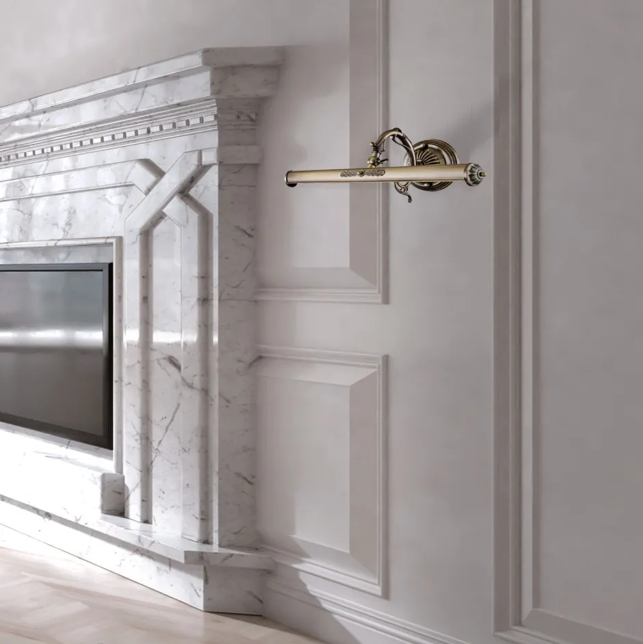 Wandleuchten|Jugendstil Lampen*Maytoni Bilderleuchte Metall verstellbar 44,5 cm breit E14 RALF